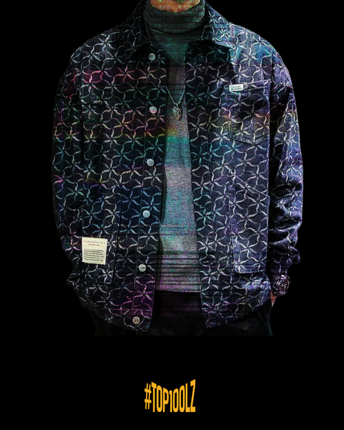 Flower of life: Denim Jacket